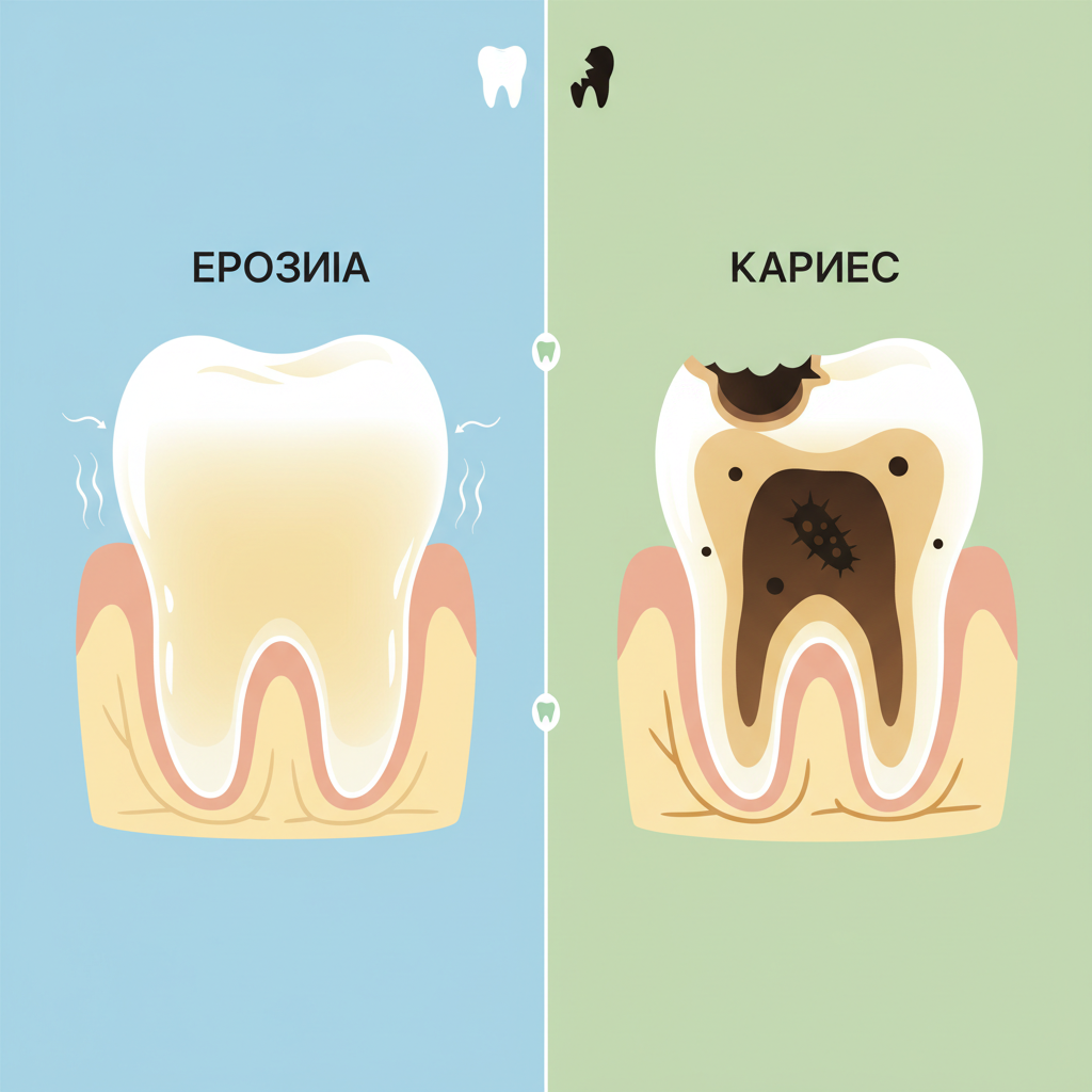 Ерозія чи карієс: ключові відмінності